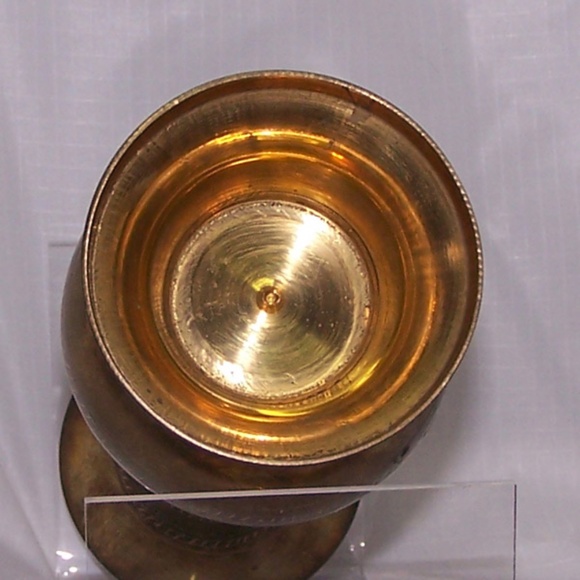 VTG Brass Bud Vase, East Indian - Picture 9 of 12